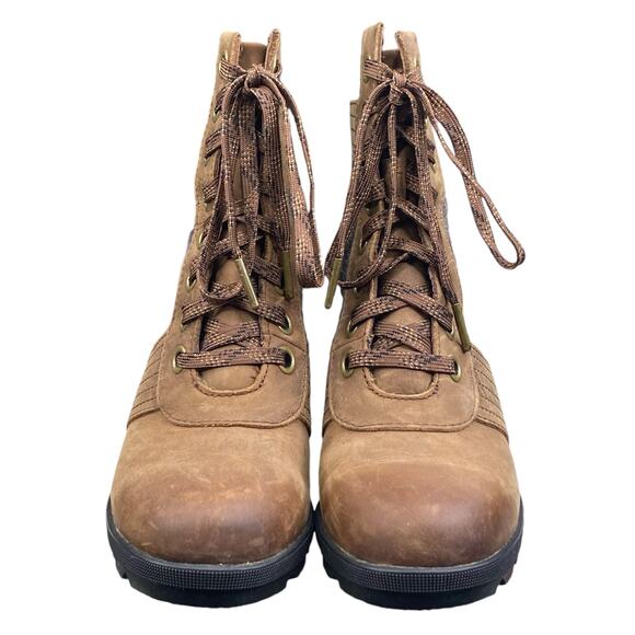 Sorel Women's Lexie Brown Leather Wedge Ankle Boots Size US 7 - Picture 7 of 10